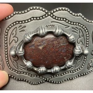 Dino Bone Cabbed Belt Buckle